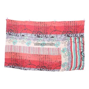 Vintage Kantha <b>Quilts</b> - Wholesale Cotton Kantha <b>Quilt</b> -Patch Work Gudri - Reversible Throw - Rally Indian Reversible Hand Stitch - Product Image 2