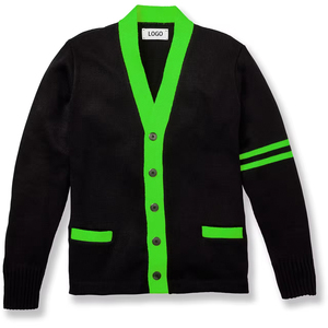 Cardigan en tricot acrylique pour homme – Doux, chaud et confortable, à manches longues, boutonné sur le devant, décontracté, idéal pour l'hiver et les tenues de tous les jours - Product Image 1