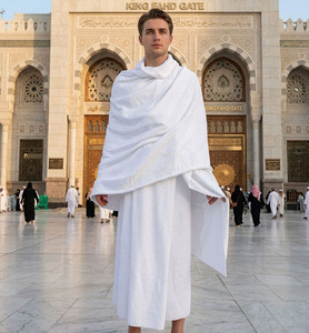 Children's Cotton Ihram Towels <b>Set</b> <b>2</b> <b>Pieces</b> Hajj & Umrah Essentials Spring Season Lightweight Breathable - Product Image 1