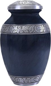 Urne décorative haut de gamme, centre de table sophistiqué, urne artisanale moderne, décoration florale en métal, récipient décoratif de luxe - Product Image 3