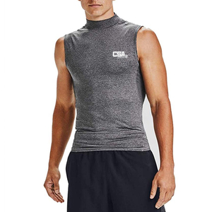 New Stylish Look Sleeveless <b>Compression</b> <b>Shirt</b> <b>Men</b> Breathable Lightweight Running Training Athletic - Product Image 1