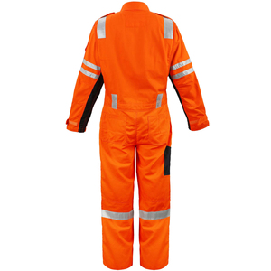 Custom Hi Visibility Safety Coverall Premium Denim Workwear Construction Security Personnel Reflective Waterproof - Product Image 2