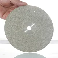 Disque de ponçage diamanté électroplaqué en métal de haute qualité 6x1/2'' 150mm pour polissage de bijoux et lapidaire rotatif