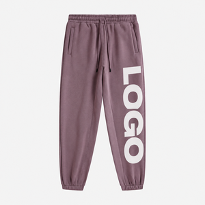 Pantalon de jogging en molleton pour homme, violet Haze personnalisé, avec revers et taille à cordon, coupe décontractée, vente en gros pour acheteurs B2B de vêtements aux États-Unis, au Royaume-Uni et en UE - Product Image 1