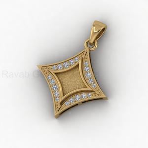 Colgante de Plata 925 Bañado en Oro de 14k con Forma de Cometa y Bisel en Blanco para Diamantes, para Joyería de Resina DIY para Recuerdos de Leche Materna - Product Image 4