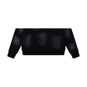 เสื้อฮู้ดดี้ผู้หญิงแบบโอเวอร์ไซส์สำหรับฤดูหนาว ผ้าฟลีซ ระบายอากาศ กันลม เป็นมิตรกับสิ่งแวดล้อม ดีไซน์ลายนูนปักลาย  แบบไหล่ตก - Product Image 3