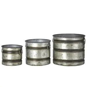 2026 Best Selling Vintage Design Galvanize Irn Metal <b>Planers</b> For Home And Garden Decor - Product Image 3