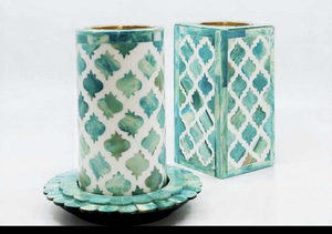 Caja de incienso con incrustaciones de nácar, artesanía tradicional de alta calidad, juego de quemador de incienso Bakhoor de Blossom Craft India. - Product Image 1