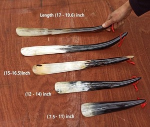 Chausse-pied en corne naturelle de qualité supérieure, fait main, durable, finition lisse, outil pratique pour enfiler les chaussures, accessoire de luxe pour chaussures - Product Image 3
