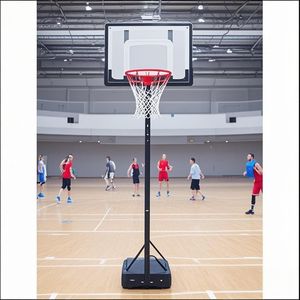 Supporto Mobile per Canestro da Basket per Sala Giochi di Giovani Atleti e Attrezzatura da Campo - Product Image 2