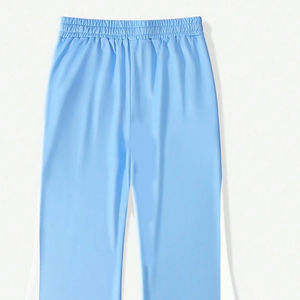 Pantalon homme ample et large en toile, avec logo personnalisé, rayures, coupe évasée, taille mi-haute, avec lacets, qualité premium - Product Image 5