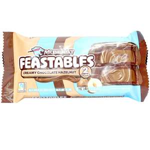 Mr Beast Feastables - Tazas de Chocolate Cremoso con Avellanas, 24 x 40 g, Paquete de Snacks de Chocolate Premium, Caja de Regalo al por Mayor, Edición Limitada - Product Image 2