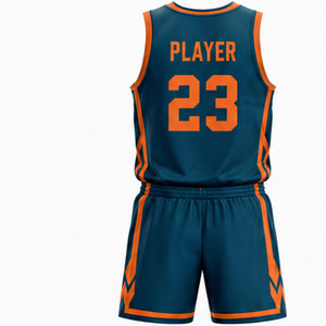 Ensemble d'équipement de basketball professionnel avec coupe athlétique ajustée, tissu respirant et design d'équipe entièrement personnalisé - Product Image 2