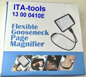 Lupa Flexible de Página Completa con Lentes Intercambiables 2X/4X, Dioptrías 5D/10D, 3 Modos de Luz de Color - Product Image 6