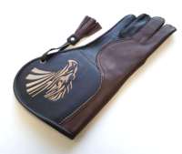 Nouveauté : Gants de fauconnerie pour la chasse et l'entraînement des oiseaux, haute qualité, personnalisables, avec sangle de poignet réglable