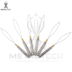 Juego de herramientas de acero inoxidable para peluquería: aguja de extensión de cabello, microanillo y herramienta para tirar de cabello, precio mayorista - Product Image 3