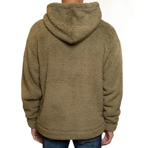 Sweat à capuche Sherpa pour homme en polaire épaisse et duveteuse, tendance, avec logo personnalisé, vêtement d'hiver de haute qualité, respirant - Product Image 2