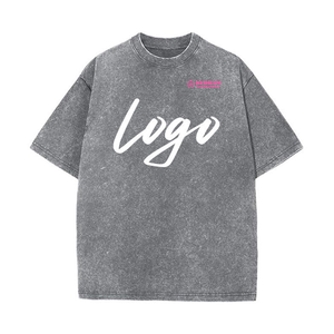T-shirt décontracté pour homme à col rond, coupe carrée, en coton marron, avec logo personnalisé, manches courtes, coupe classique, jersey imprimé avec motif de lettres sur le devant - Product Image 6