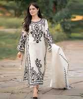 Robes traditionnelles pakistanaises de qualité supérieure, en tissu lourd, pour l'hiver et l'été, avec broderies et pierres, par AA IMPEX