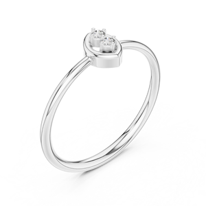 CLASSIC Round CUT LAB GROWN DIAMOND <b>RING</b> <b>SET</b> in 18KT SOLID WHITE GOLD RHODIUM PLATED ENGAGEMENT PARTY GIFT for <b>WOMEN</b> - Product Image 4