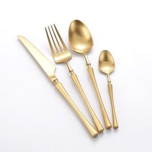 Ensemble de couverts de luxe en métal, couverts en acier inoxydable, fourchette, cuillère, couteau, pour la salle à manger, la cuisine, le restaurant, l'hôtel, la maison, les fournitures de mariage - Product Image 2