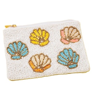 Stylish Handmade Classic Mixed Colors <b>Seed</b> Beads Embroidery Coin Pouch Bag for Thank You Gifts - Product Image 2