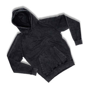 Black Colour Acid Wash Vintage Style New Arrival Men Trendy Unisex <b>American</b> Street Style <b>Hoodie</b> 2026 - Product Image 3