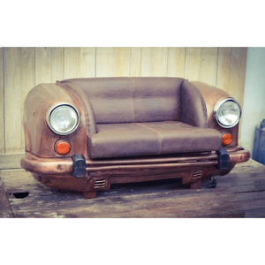 Reproduction Ambassador Car Sofa Leather Upholstery Metal Frame Vintage Style Furniture Bulk Supply Custom Orders - Product Image 6