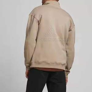 Sudadera con media cremallera personalizada al por mayor, precio económico, ropa básica ligera - Product Image 2