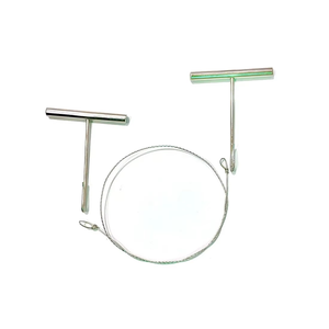 Kit de fils à scier Gigli de qualité supérieure avec poignées, en acier inoxydable, pour la chirurgie orthopédique, la coupe osseuse, réutilisable, outils médicaux pour traumatismes, CE ISO - Product Image 1