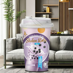 Mélange instantané de thé à bulles au taro biologique, lot de 3 tasses - Product Image 1