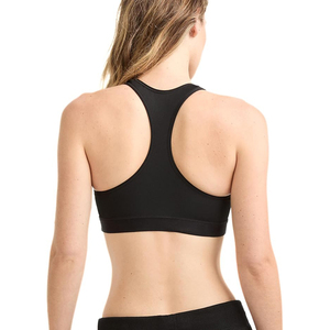 High Support Black Racerback Sports Bra For Women <b>Padded</b> Shockproof Fitness <b>Running</b> Bra Top Breathable Gym Activewear Vest - Product Image 4