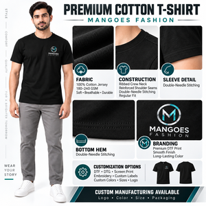 Camiseta de Cuello Redondo 100% Algodón, 180 GSM, Textura Bio Lavada, Corte Regular, Impresión Personalizada en Foil, Prenda Casual Transpirable para Hombre - Product Image 6