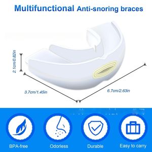 I dispositivi per dormire Anti-russare regolabili per la protezione della bocca Bruxism che russano il tappo migliorano il boccaglio del sonno - Product Image 2