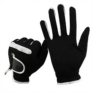 Gants de golf professionnels en cuir de qualité supérieure offrant une adhérence et un confort améliorés pour les joueurs lors des séances d'entraînement - Product Image 1