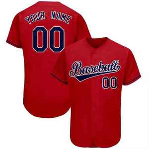 Maillot de baseball unisexe de qualité supérieure en gros, respirant, à manches courtes, imprimé, avec cordon de serrage, 100 % polyester, col en V - Product Image 5