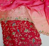 Tela de Chifón de Lujo con Bordado de Patrones Cuadrados, Lentejuelas Coloridas, Transpirable, Ecológica, 100% Poliéster, Premium para Novias y Bodas