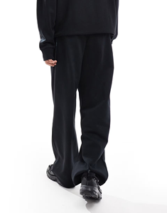 Pantalones de chándal negros holgados de algodón 100% de alta calidad para hombre, estilo urbano, informales, de peso pesado, personalizados - Product Image 3