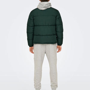 Doudoune à capuche personnalisée de qualité supérieure pour homme, manteau d'hiver brillant, fermeture éclair chauffante, style décontracté urbain, grandes tailles, chaud - Product Image 2