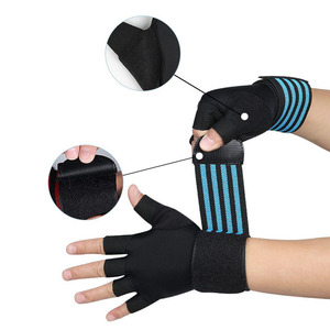 Custom Half Finger Cycling Gloves Neoprene UV Protection Non Slip PU Coated Motorcycle Riding Gloves Unisex OEM Outdoor Sports - Product Image 3