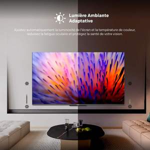 Téléviseur intelligent 4K UHD 75 pouces avec gamme dynamique, écran plat anti-reflet mat, fréquence de rafraîchissement de 120 Hz, sans fil, noir, fabriqué aux États-Unis - Product Image 3