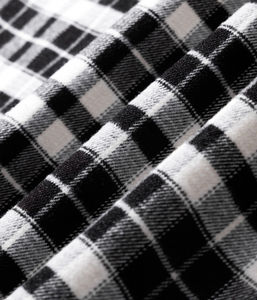 Men's Plaid <b>Flannel</b> Shirt Woven Pattern Casual Wear Black <b>White</b> Check Design Regular Fit - Product Image 2