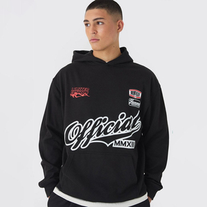 Sudadera con Capucha Personalizada, 100% Algodón, Felpa Gruesa, Sin Cordones, con Logotipo Frontal, Estilo Vintage, Corte Regular, Hecho en EE. UU. - Product Image 1