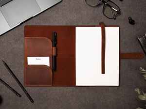 High End Genuine Leather Heavy Duty Smell Proof Protection <b>A5</b> Refillable Notebook Cover Case Journal Holder Organizer for - Product Image 2