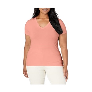 Customized 100% Cotton Casual Single Jersey Women's <b>T</b>-<b>Shirt</b> Solid Color Short Sleeve Oversized ODM Plus Size Bangladesh Factory - Product Image 1