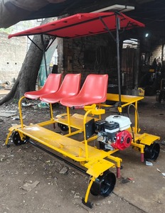 Best Grade Heavy Duty Steel Platform Cart Industrial Trolley for Moving Machinery Boxes Tools and Construction Materials Use - Product Image 4