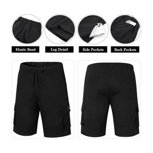 Shorts cargo en coton grande taille pour hommes, nouveau style d'été, taille élastique mi-haute, pantalon de sport décontracté, vente en gros pour hommes, femmes, adultes et enfants - Product Image 2