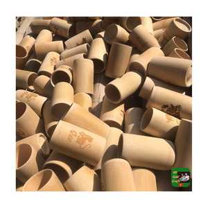 Tasses en bambou en gros, marque OEM, tasses en bambou durables, tasses en bambou naturel, vaisselle écologique réutilisable, tasses cylindriques pour thé et café - Product Image 5