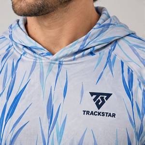 OEM Custom Sublimated Fishing Hoodie Long Sleeve Hooded Fishing Shirt Sun Protection UPF 50 Unisex <b>Feather</b> Print - Product Image 5