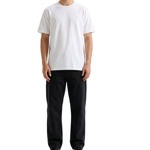 Camiseta de Manga Corta para Hombre, Color Sólido, 100% Algodón, Ecológica, Transpirable, de Alta Calidad, Casual, a la Moda, Venta al Por Mayor - Product Image 3